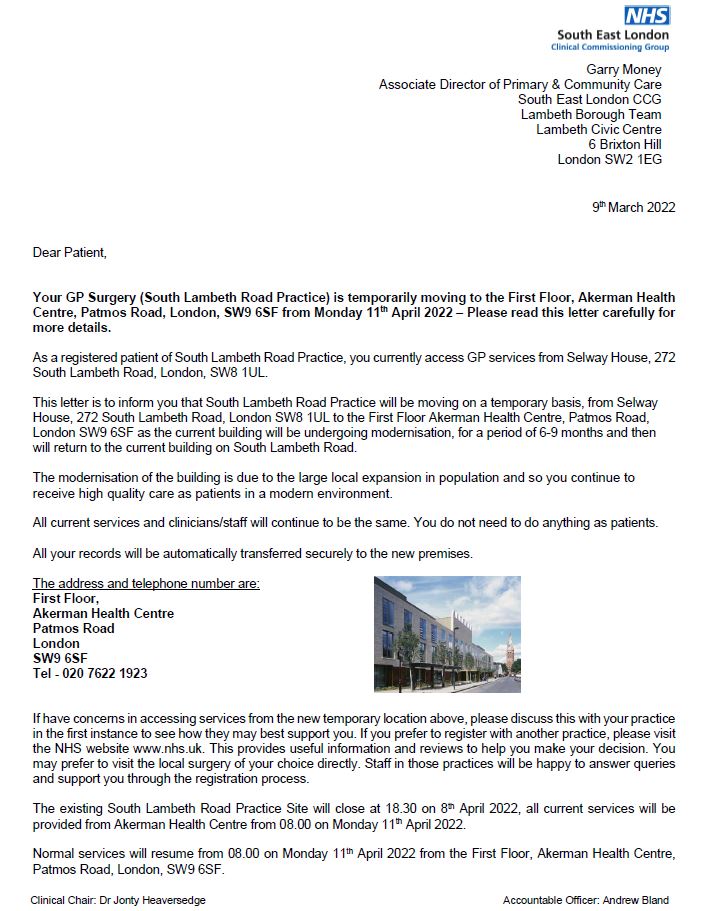 South Lambeth Road Practice